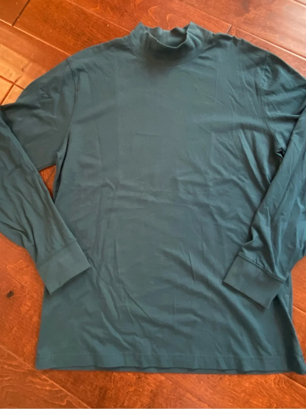L.L. Bean Men's Carefree Unshrinkable Mock Neck Long Sleeve Shirt